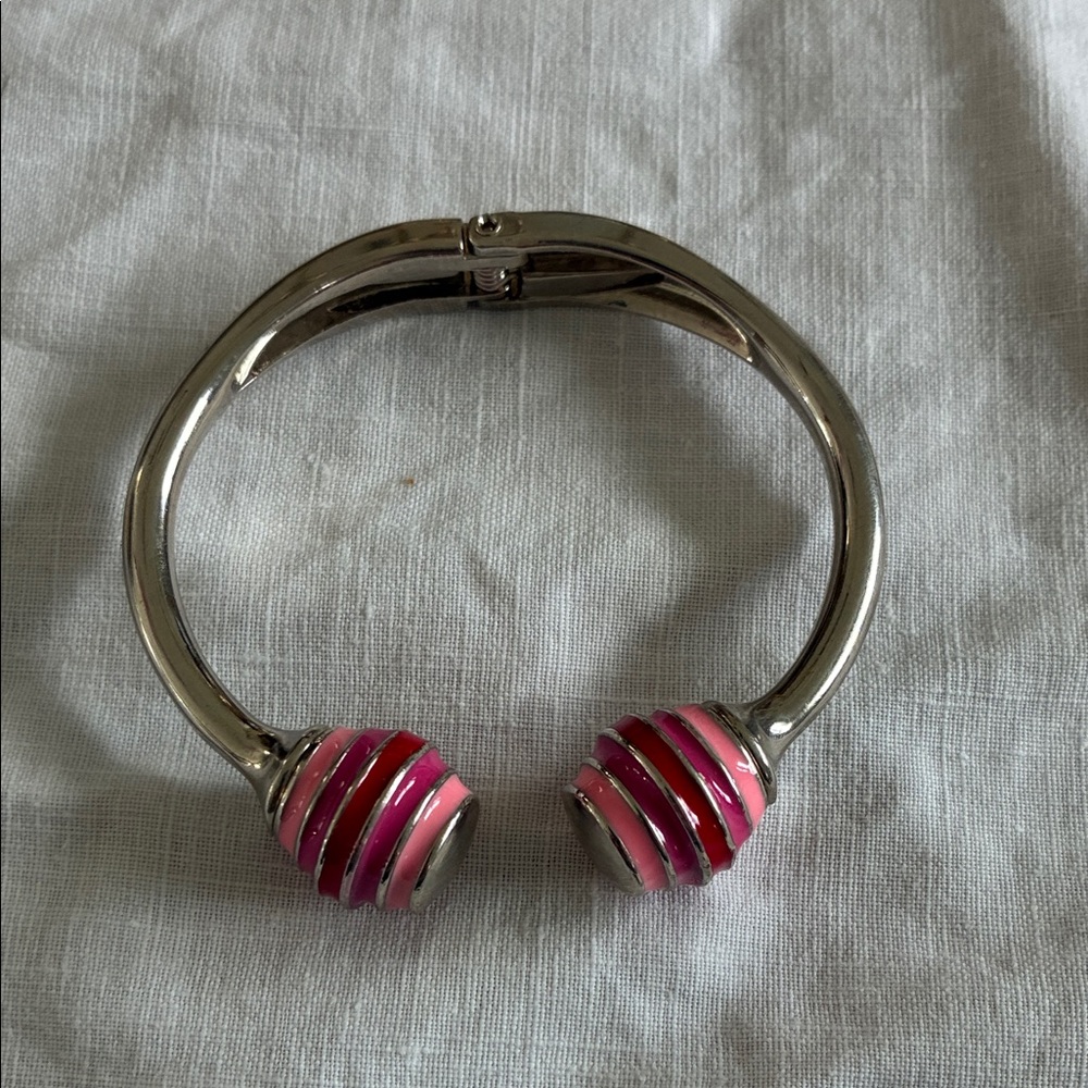 Chic Pink and Silver Women's Bracelet